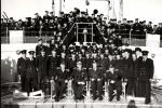 Povratak "Galebom" iz posete Velikoj Britaniji: sa oficirima i mornarima na brodu