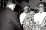 Sa predsednikom parlamenta Gane Augustusom Moladeom Akivumijem i njegovom suprugom