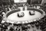 Beogradska Konferencija: pogled na dvoranu za plenarne sednice u toku zasedanja Beogradske konferencije