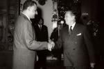 Poseta Egiptu: sa predsednikom Naserom i premijerom Nehruom prilikom dolaska i za vreme trojnih razgovora
