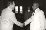 Poseta Sudanu: sa predsednikom Abudom u obilasku fabrike ko?e, koju su izgradila jugoslovenska preduze?a