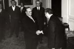 Prijem predsednika vlade Italije Alda Mora u Belom dvoru: razgovori