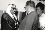 Poseta Zagreba?kom velesajmu: susret sa ministrom trgovine i industrije Kuvajta, Abdulah al Gaber al Sabahom u kuvajtskom paviljonu
