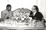 Prijem predsednika Vlade Gvajane, Lindena Forbsa Samsona Bernama sa suprugom: razgovori
