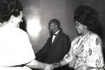 Poseta predsednika Bokase: do?ek predsednika Bokase i supruge u SIV-u i razmena odlikovanja