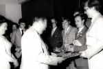 Susret sa predstavnicima omladine Jugoslavije povodom Dana mladosti 1972. u zgradi SIV-a: prijem planinara