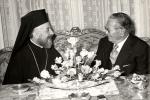 Prijem predsednika Kipra, arhiepiskopa Makariosa u Belom dvoru: susret