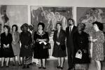 Jovanka Broz i Maria Njerere, supruga predsednika Tanzanije, u poseti Galeriji fresaka